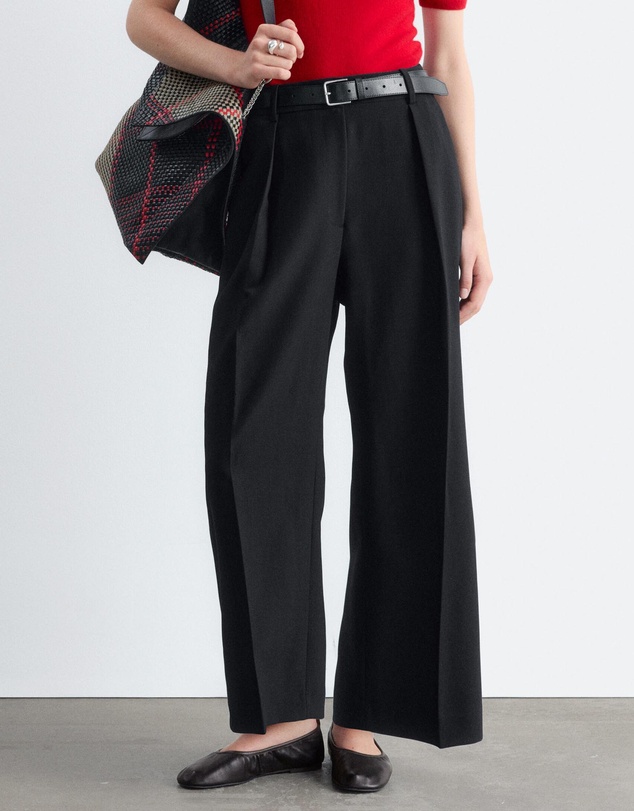 & Other Stories - Cropped Pleat Trousers