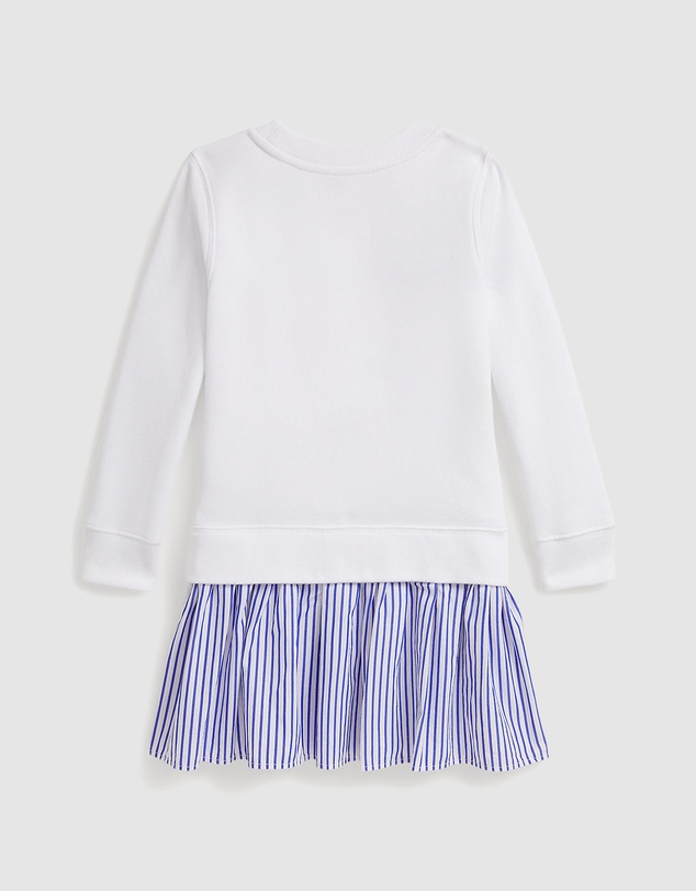 Polo Ralph Lauren - Polo Bear Striped-Skirt Fleece Dress - Kids