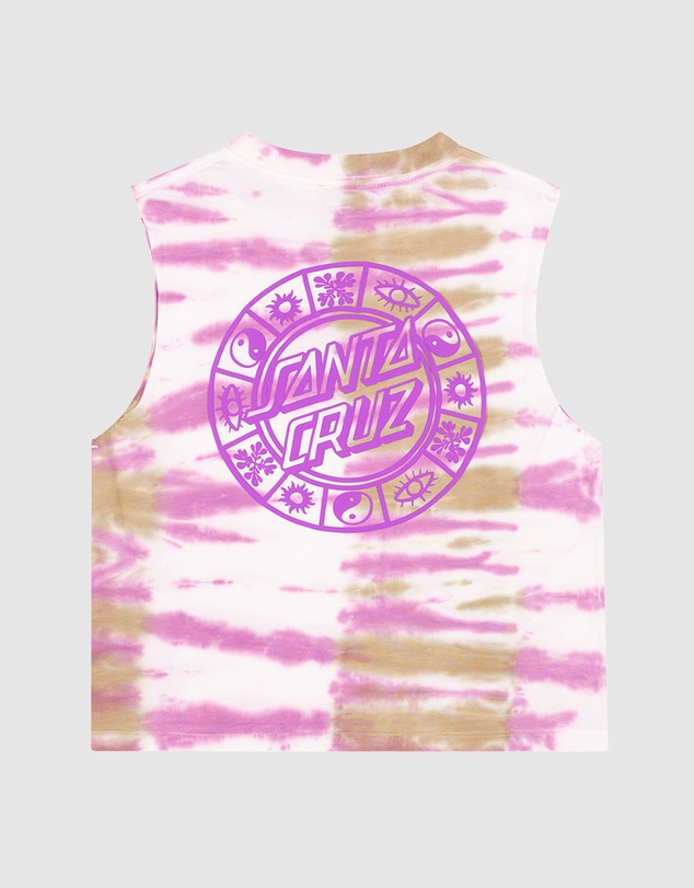 Santa Cruz - Strange Check Dot Mono Muscle Tee - Kids-Teens