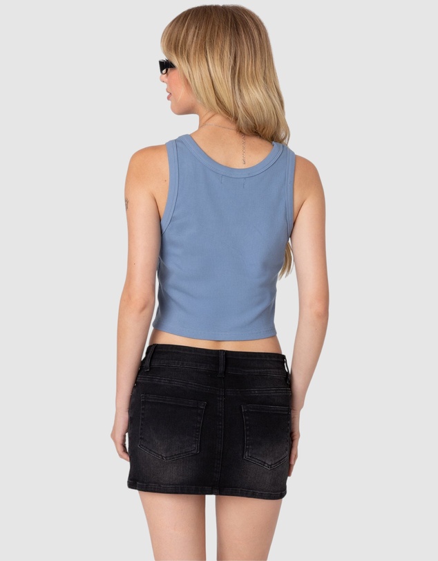 EDIKTED - Jessa Ribbed Tank Top