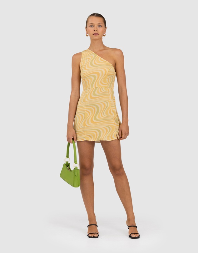 The Wolf Gang - Montana One Shoulder Mini Dress