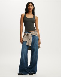 Cotton On - Sheer Layer Scoop Tank