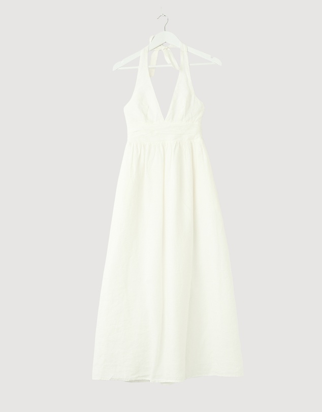 Revibe - Repaired Minima Esenciales Thalia Halter Midi Dress - AU 6