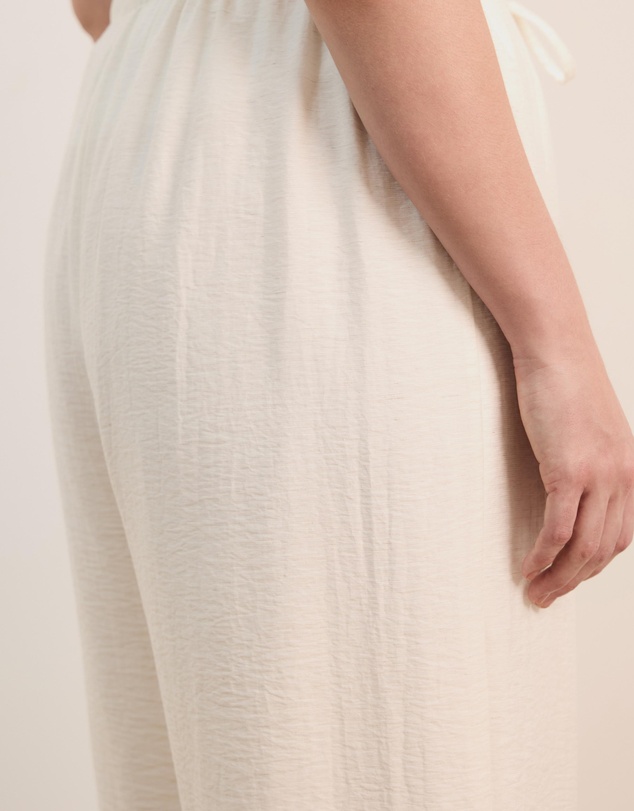 Atmos&Here Curvy - Josie Linen Blend Wide Leg Pant
