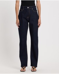 Minima Esenciales - High Rise Straight Leg Jeans