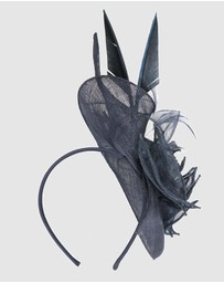 Max Alexander - Sinamay Navy Racing Fascinator