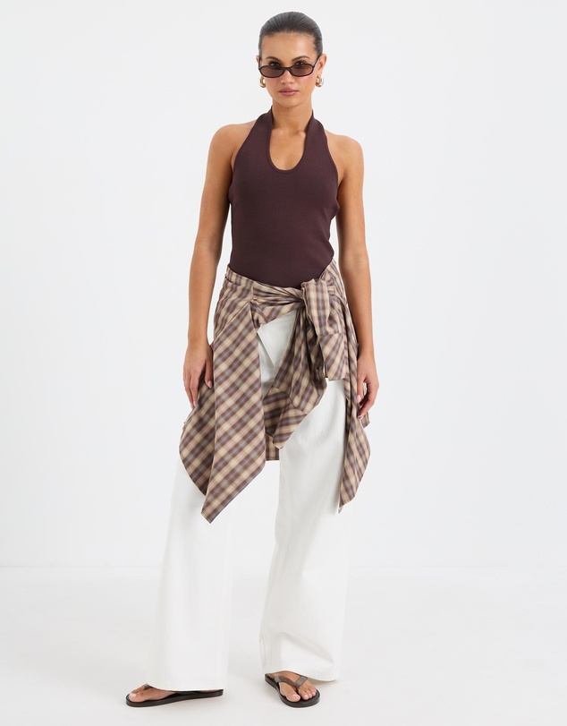 Calli - Jamie Sculpt Knit Halter Top