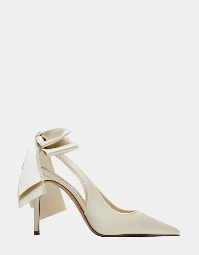 Steve Madden - Teacup Ivory Satin Heels