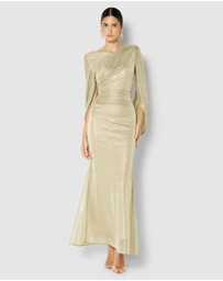 Montique - Alexie Metallic Knit Gown
