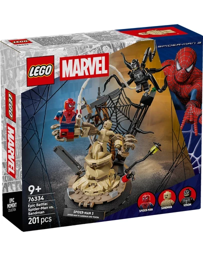 LEGO - 76334 Epic Battle Spiderman vs Sandman