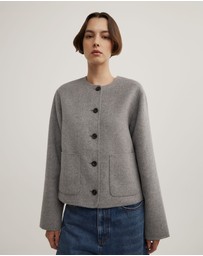 Witchery - Crop Scarf Coat