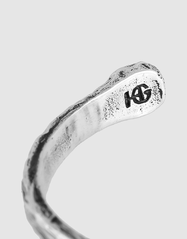 Haze & Glory - ICONIC EXCLUSIVE - Chrysocolla Rock Bangle in 925 Silver