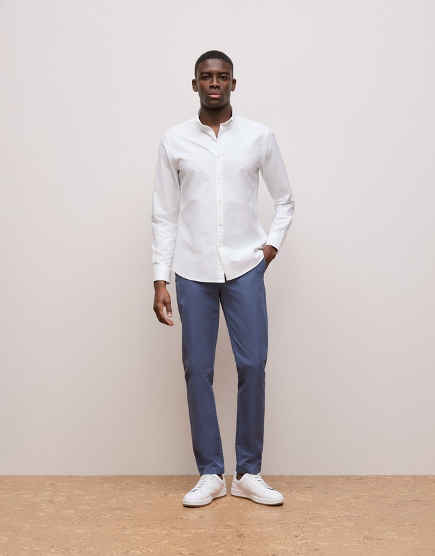 Trenery - Slim Fit Chino Pant in Dark Blue