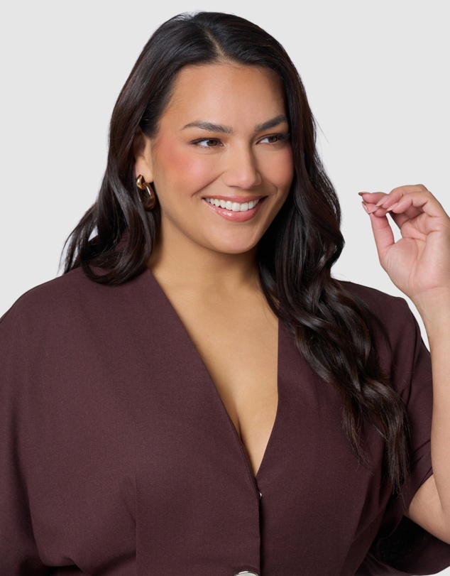 Something 4 Olivia - Blair Linen Midi Dress