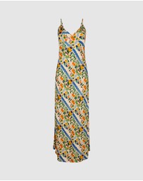 KINGA CSILLA - Limone Triangle Slip Dress