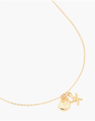 Lovisa - Waterproof Gold Plated Stainless Steel Sea Theme Necklace