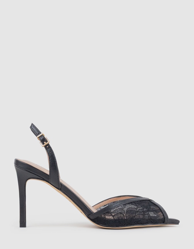 Edward Meller - OREGAN85 Pointed Open Toe Lace Sandal
