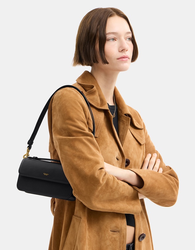 Coach - Refined Calf Leather Elora Top Handle Crossbody Bag