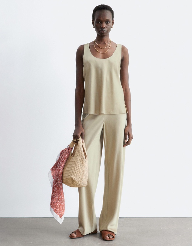 & Other Stories - Drawstring Twill Trousers