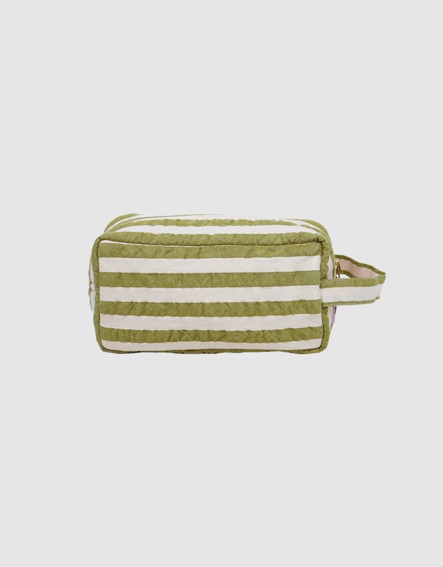 Mosey Me - Seersucker Stripe Dopp Kit