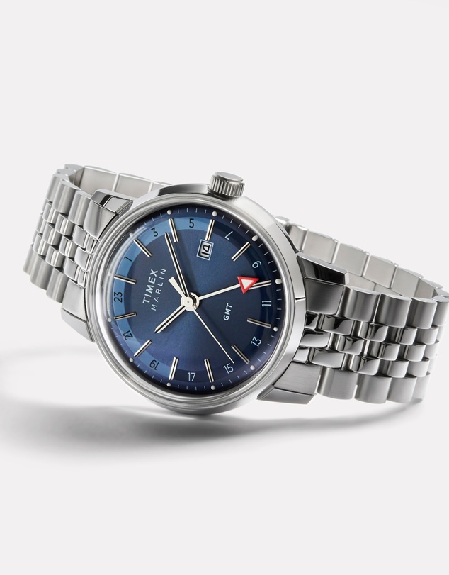 TIMEX - Marlin® Quartz GMT 40mm Stainless Steel Bracelet Watch