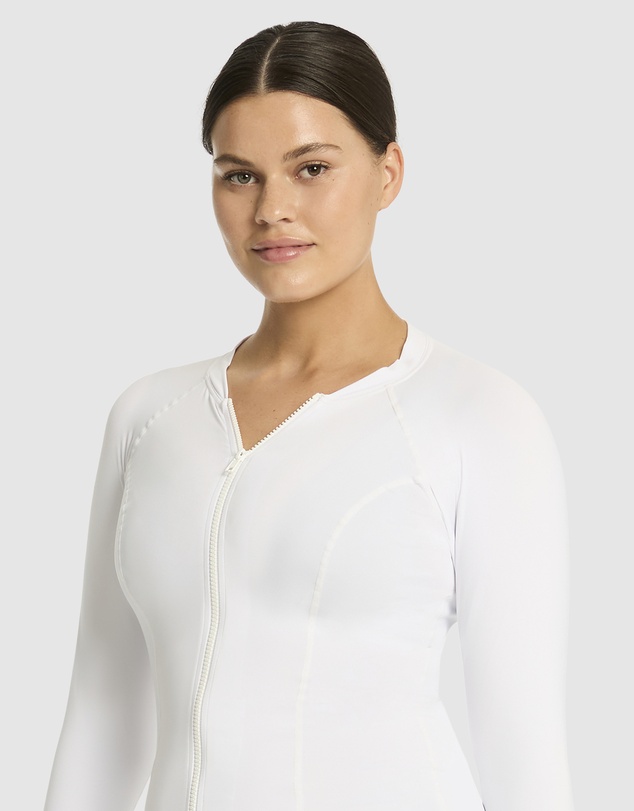 Sea Level Australia - Essentials Long Sleeve Rash Vest - Full Zipper