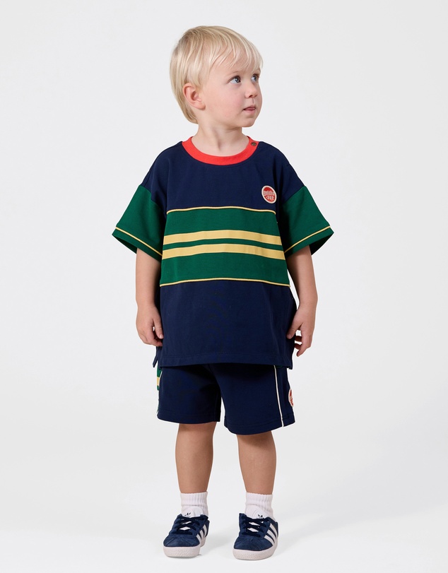 Goldie + Ace - Athletics Panel Sweat Shorts - Babies-Kids