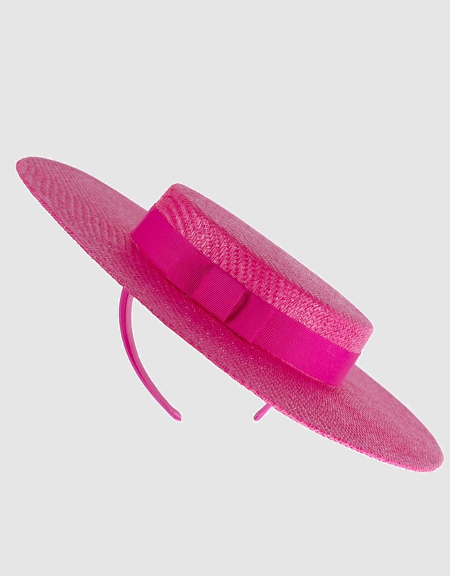 Max Alexander - Fuchsia Boater Hat