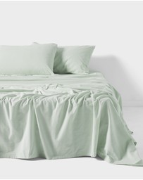 Linen House - Flannelette Plain-Dyed Sheet Set
