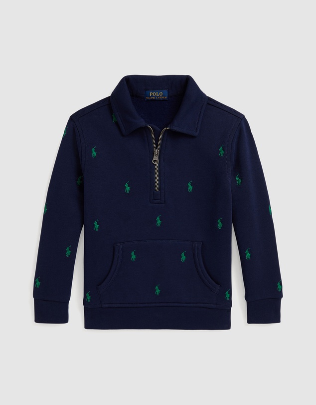Polo Ralph Lauren - Polo Pony Fleece Collared Sweatshirt - Kids