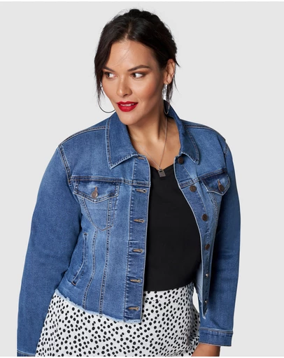Sunday In The City - Chatterbox Crop Denim Jacket