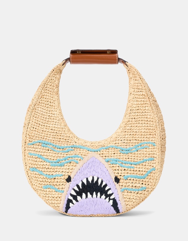 Staud - Moon Raffia Tote Bag