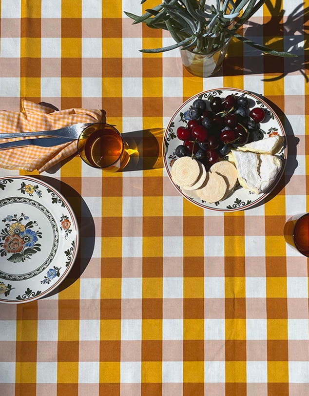 Basil Bangs - Indoor Outdoor Tablecloth