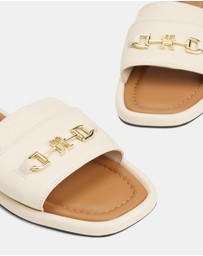 Tommy Hilfiger - Leather Horsebit Mules - Women's