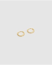 Izoa - Rae Small Huggie Earrings