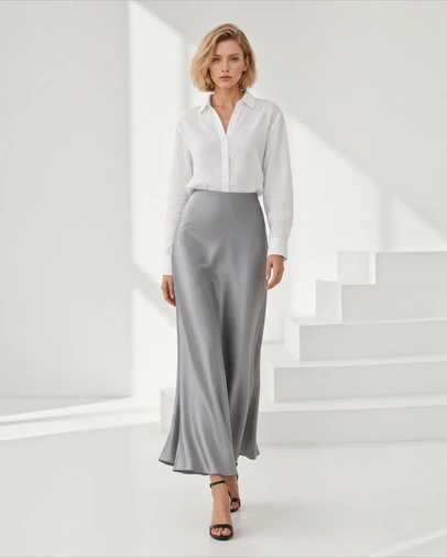 Mossée - Ayla Long Silk Skirt
