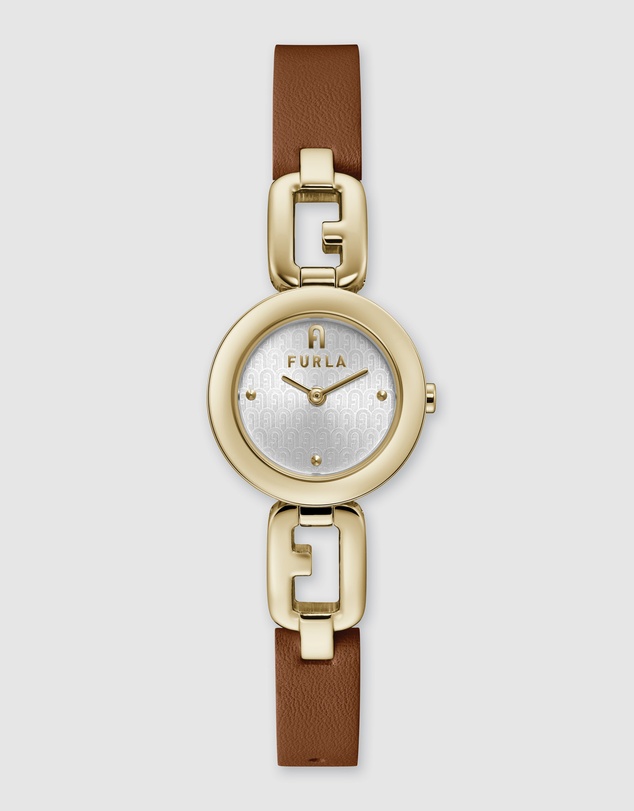 Furla - Furla Arco Chain - Gold Tone & Brown