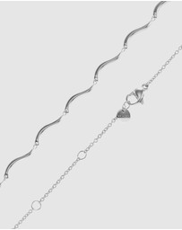 Skagen - Essential Waves Silver Tone Necklace