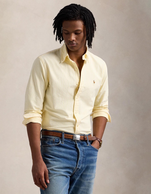 Polo Ralph Lauren - Custom Fit Striped Oxford Shirt - ICONIC EXCLUSIVE