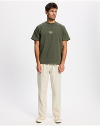 Rhythm - Heavy Vintage Embroidered SS T-Shirt