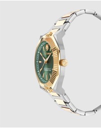 Plein Sport - Plein Metronaut 42mm Green Dial and Two-tone Gold Bracelet