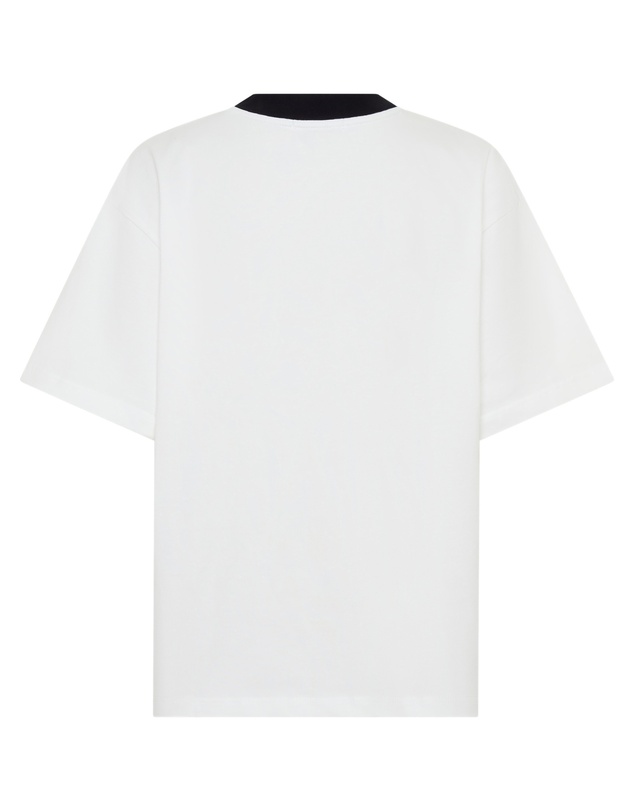 SSAINT - Reflective V Neck Tee White