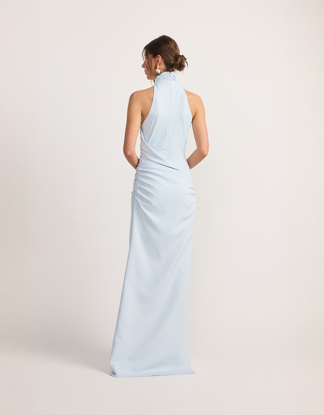 TOJHA - Mario Halter Maxi Dress Glacier Blue
