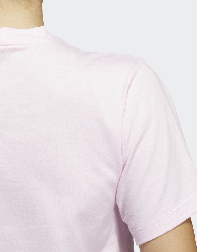 adidas Sportswear - TEXTURED GINGHAM BIG LOGO GRAPHIC T-SHIRT Womens