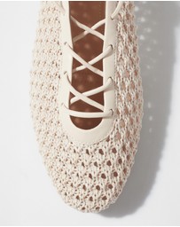 & Other Stories - Lace-Up Ballet Flats