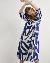 Seasalt - Seasalt Cornwall Harbour Sails Chalk Earth Colours Dress