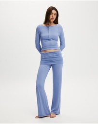 Cotton On Body - Super Soft Boat Neck Henley Long Sleeve
