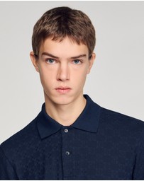 Sandro - Jersey Cross Polo Shirt