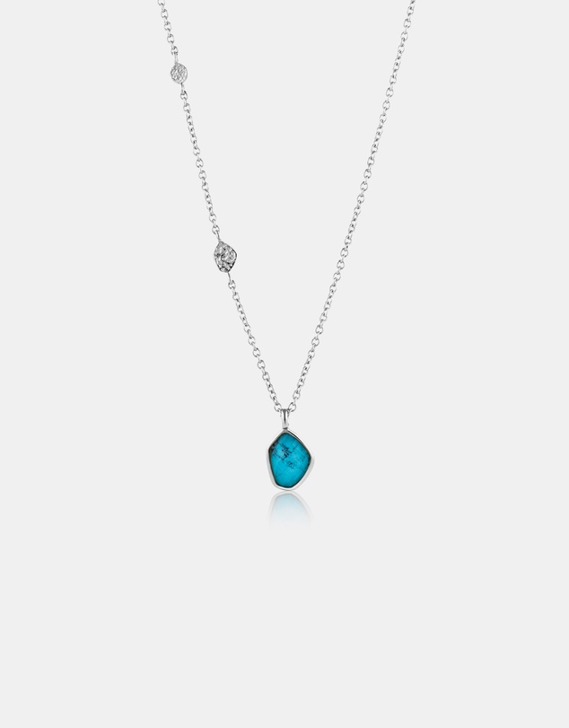 Ania Haie - Ania Haie Turquoise Pendant Necklace - Silver