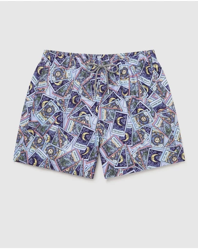 Boardies - Boardies Tarot Cards II Mid Length Swim Shorts